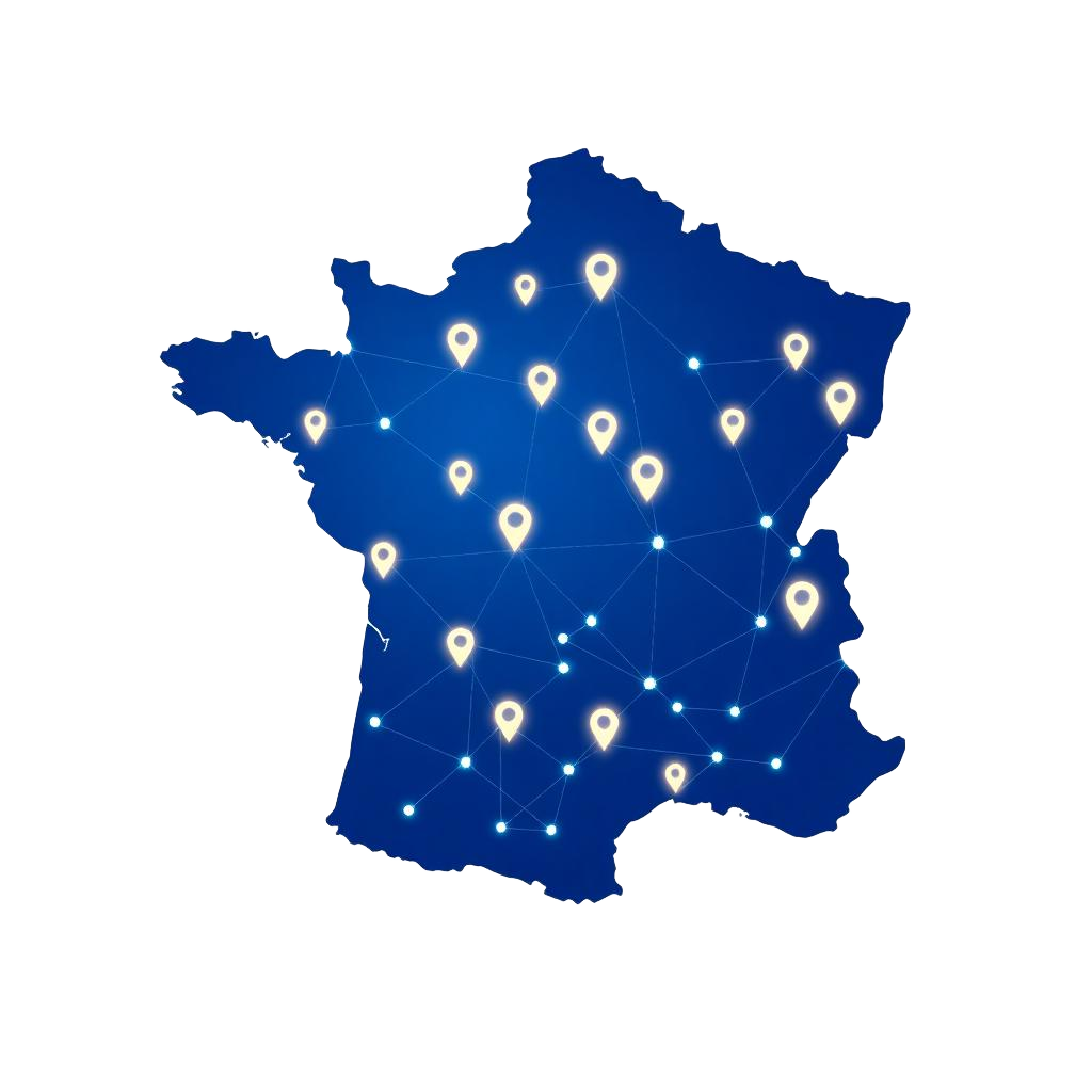 Carte de France de la couverture Traceur Flotte