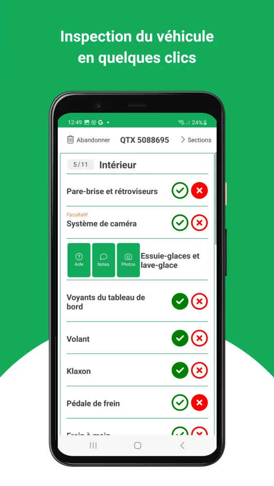 Capture d'écran de l'application mobile Android Traceur Flotte Capture d'écran de l'application mobile Android Traceur Flotte